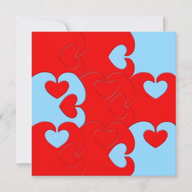 Corações com padrão intrigado (Frente)