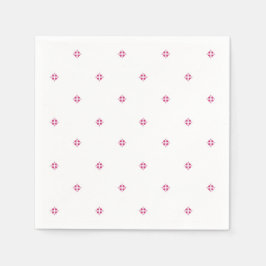 Corações cor-de-rosa, guardanapo de papel para o D