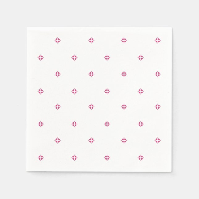 Corações cor-de-rosa, guardanapo de papel para o D (Frente)