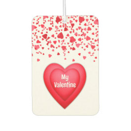 Corações de Confetti Vermelho namorados Personaliz