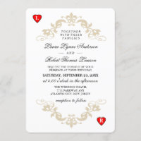 Corações de Convites para Casamento com Cartão Bra