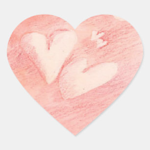 Corações de flutuação - etiqueta