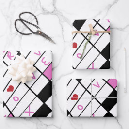 Corações de Grade de Quebra-cabeça do dia de os na