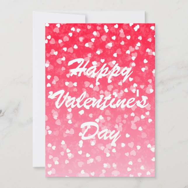 Corações de namorados e Cartão Plana de Amor (Frente)