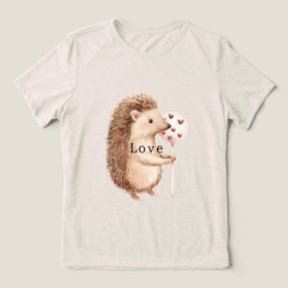 Corações de Ouriço Fofos Amor