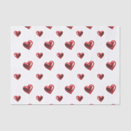 Corações de Papel Tecido