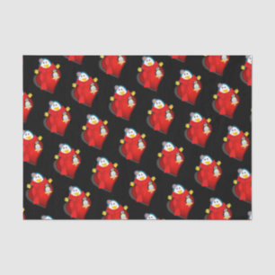 Corações de pinguins de papel tecidular do dia de 