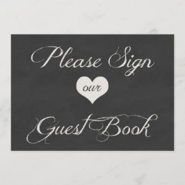 Corações de Quadro de Giz Casamento | Livro de Con