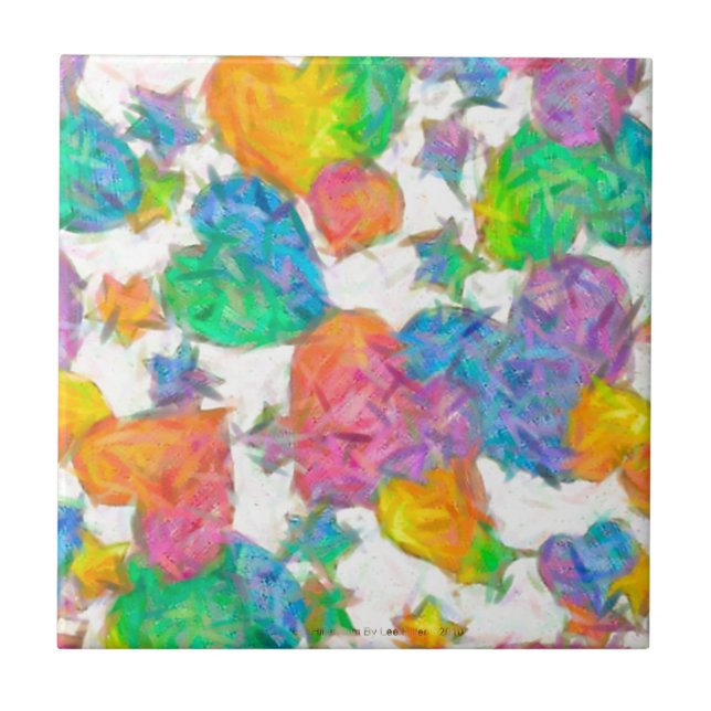 Corações de São Valentão em Pastel Impressionista (Frente)