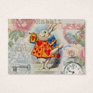 Corações do Coelho Branco Alice Clássico