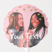 Corações do Ouro GLITTER + Balão de Fotografias Pe