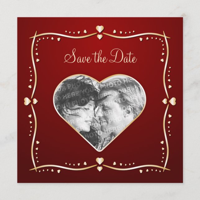 Corações do ouro - Salve o anúncio da data (Frente)