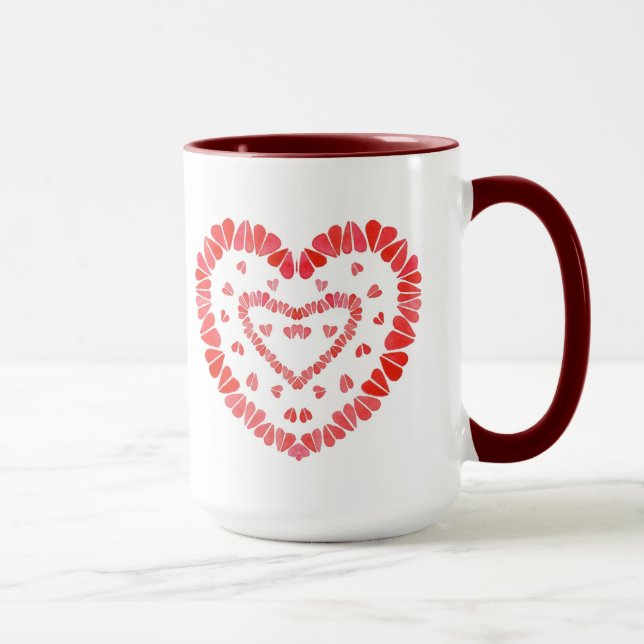 CORAÇÕES DOCES Caneca Alta Combinação Marrom (Direita)