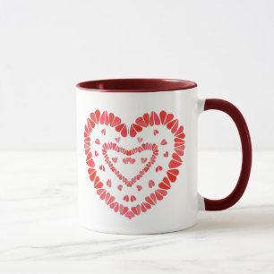 CORAÇÕES DOCES Caneca Maroon Combo