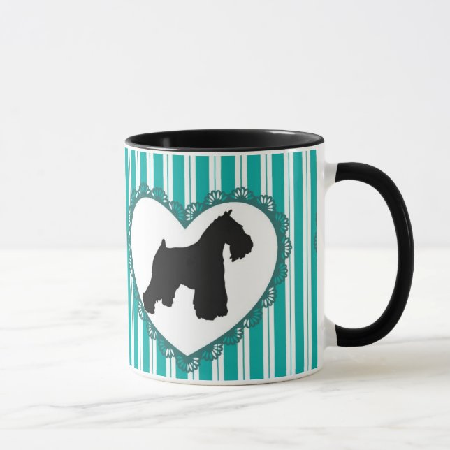 Corações dos Schnauzers e caneca de café (Direita)