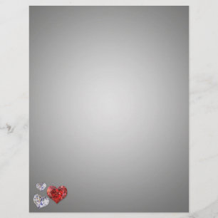 Corações elegantes preciosos do diamante