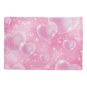 Corações em Bolha Rosa Estilo Fofo de Garota dos A