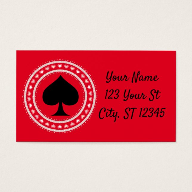 Corações em Círculo Espadas Pretas Espadas Trovão (Frente)