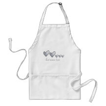 Corações familiares avental