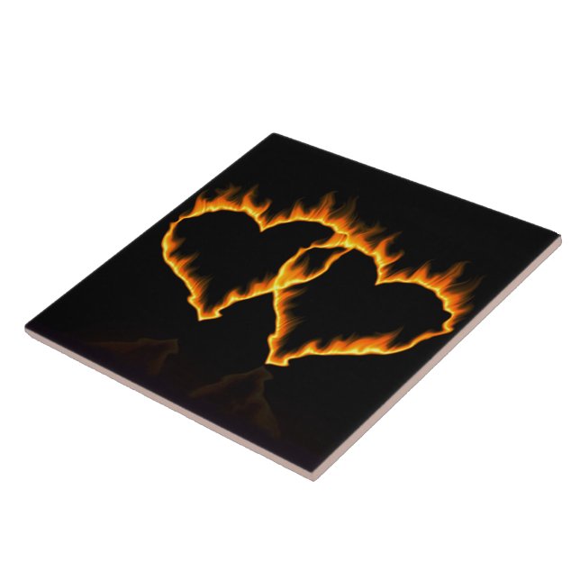 Corações flamejantes (Lateral)