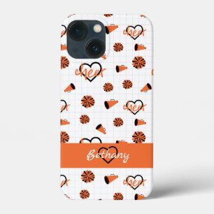 Corações Laranja Cheer, Pom Poms, Padrão Megafone