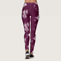 corações Leggings moderno padrão de tendências ele
