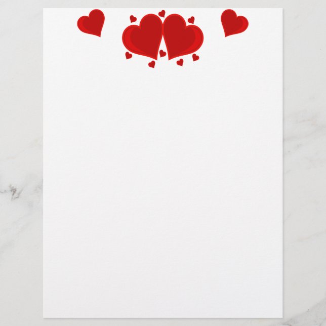 Corações Letterhead (Frente)