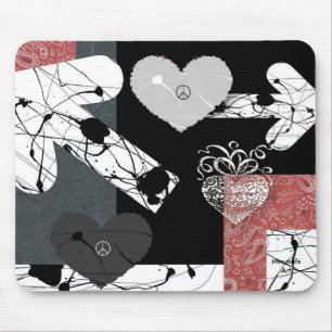 Corações Mousepad