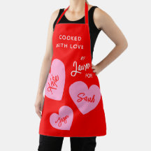 Corações Personalizados Vivos Cozidos Com Vermelho