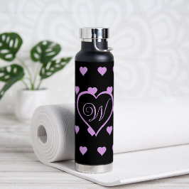 Corações Rosa e Brilhante Personalizados