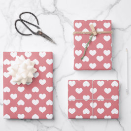 Corações Rosa Minimalistas