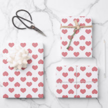 Corações Rosa Simples Minimalista