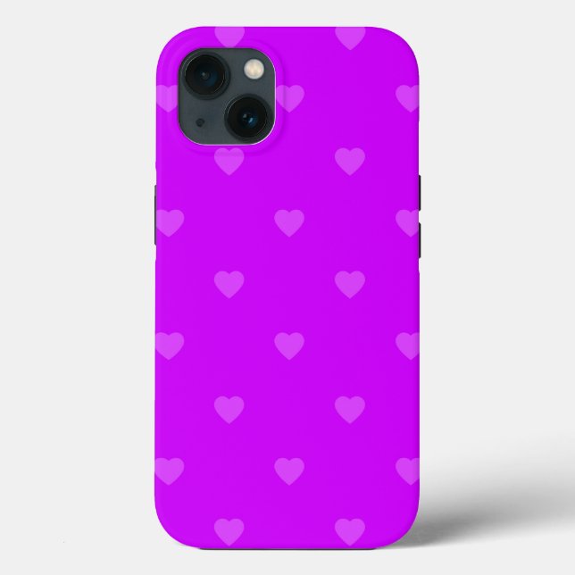 Corações roxos, capas de iphone de Cascata (Verso)