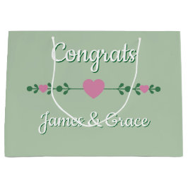 Corações! Sacola Personalizada de Noivado/CASAMENT