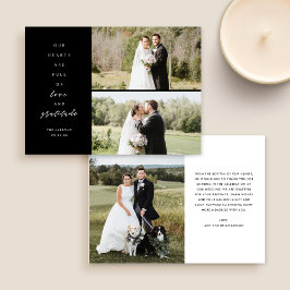 Corações são Cheio Três Foto de Cartões de agradec