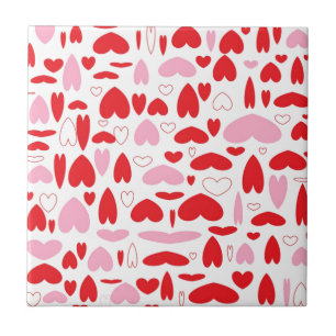 Corações Vermelho E Rosa