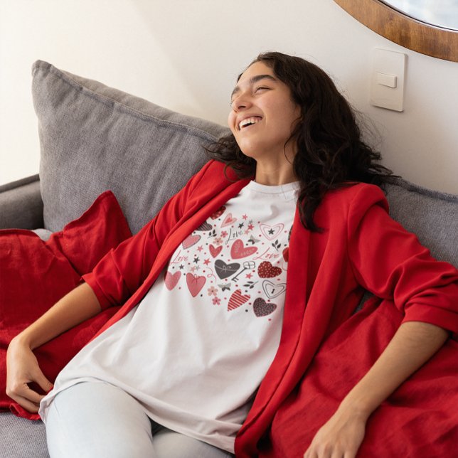 Corações Vermelhos do Tema namorados (Criador carregado)