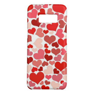 Corações Vermelhos e Cor-de-Rosa capas de iphone d