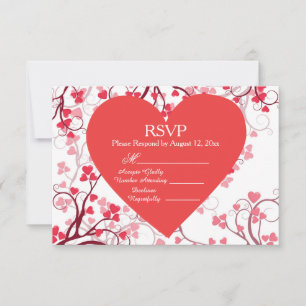 Corações Vermelhos RSVP