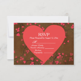 Corações Vermelhos RSVP