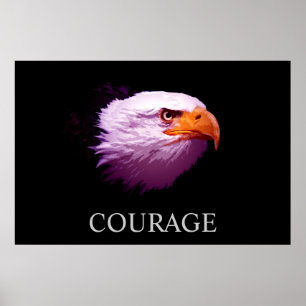 Coragem Motivada - Poster de Águia Balda Americana