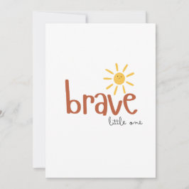 corajoso pequeno Cartão de Saudação de Convite bon