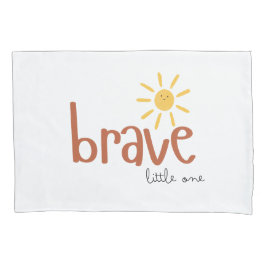 corajoso pequeno Sol giro pillowcase