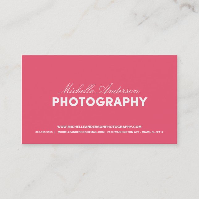 CORAJOSO & SCRIPT O CARTÃO DE VISITA DA FOTOGRAFIA (Frente)