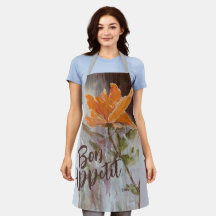 Coral Blooms All-Over Impressão Apron