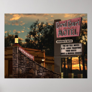 Coral Court Motel na Rota 66 Poster
