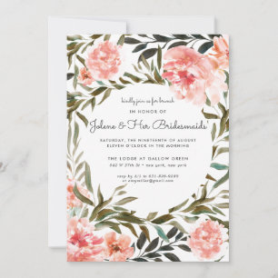 Coral de Bronze Floral Bridesmaid Brunch