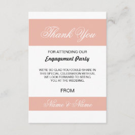 Coral de Cartões de agradecimentos de Casamento e 