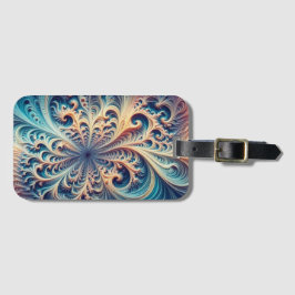 Coral de penas - Etiqueta de bagagem personalizada