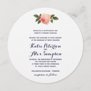 Coral do chique e convite do casamento dos azuis